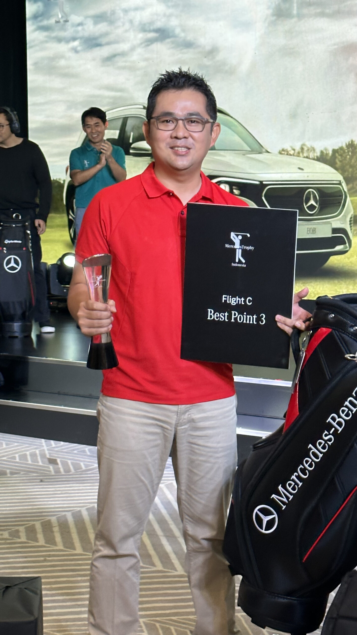 Leo Narwin pada putaran final Turnamen MercedesTrophy Indonesia Final 2023