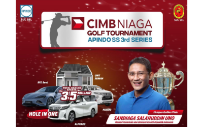 CIMB Niaga Golf Tournament 2024 Berhadiah Rp 3,5 Miliar Kembali Digelar APINDO Sulsel