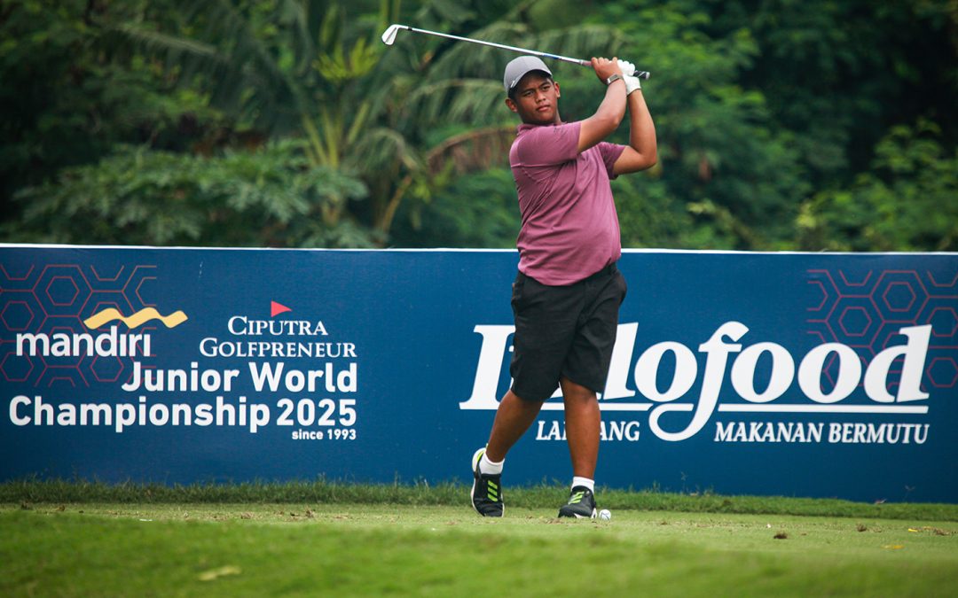 Rayhan Abdul Latief Gemilang, Pimpin Hari Pertama Mandiri Ciputra Golfpreneur Junior World Championship 2025