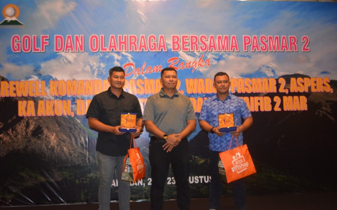 Perwira Menart 2 Marinir Borong Gelar di Turnamen Golf Farewell Komandan Pasmar 2
