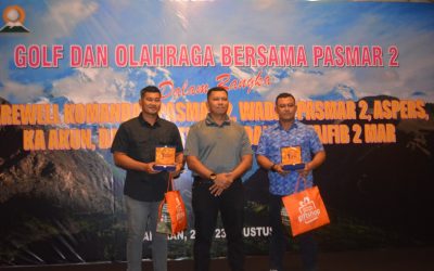 Perwira Menart 2 Marinir Borong Gelar di Turnamen Golf Farewell Komandan Pasmar 2