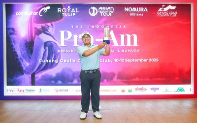 Pegolf Thailand, Nopparat Panichphol, berhasil menjuarai nomor individu turnamen The Indonesia Pro-Am presented by Combiphar & Nomura 2025