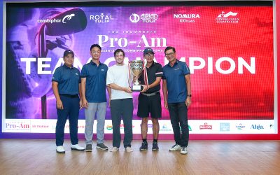 Pasangan Darcy Brererton dan Sofjan Arsad berhasil menjuarai nomor beregu pada turnamen The Indonesia Pro-Am presented by Combiphar & Nomura 2025