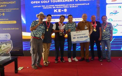 Jakarta Minang Team (JMT) Sabet Piala Bergilir Gubernur Sumbar di Ajang ILGC Open Golf Tournament and Charity ke-8