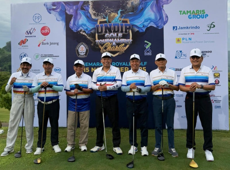 UNDIP Golf Tournament & Charity 2025: DGC Donasikan Rp500 Juta untuk Beasiswa, Raihan Yudanto Angkat Piala Rektor